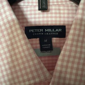 Peter Millar Men's Pink Plaid Shirt